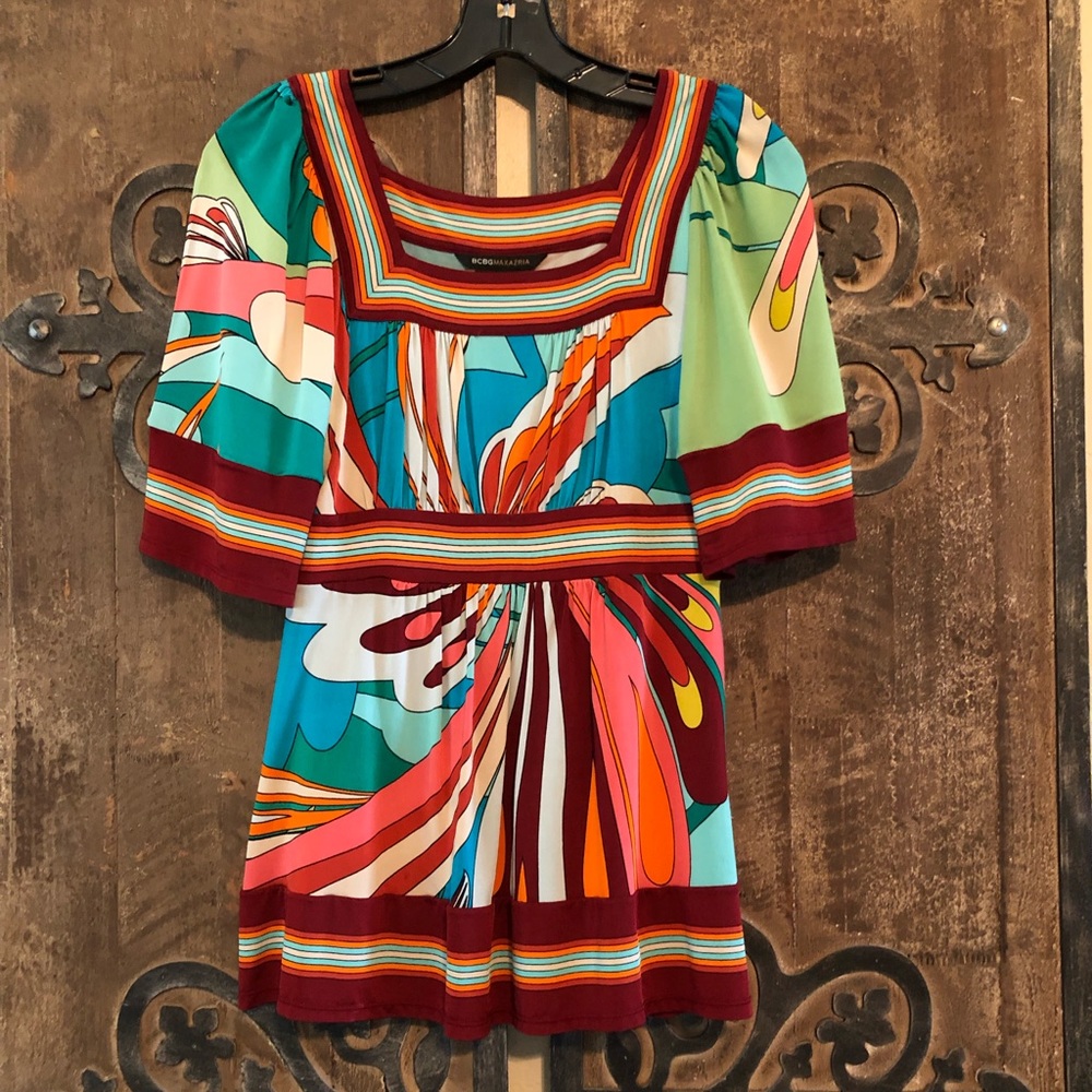 BCBG Multi Colored Top XS